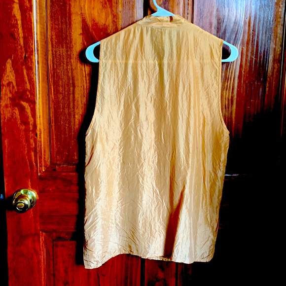 Vintage 80’s Forenza 100% Silk Sleeveless Blouse Excellent Condition! L - Picture 4 of 7